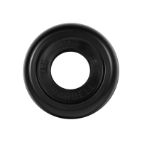 Диск обрезиненный "Стандарт", черный, 0,5 кг, 31 мм